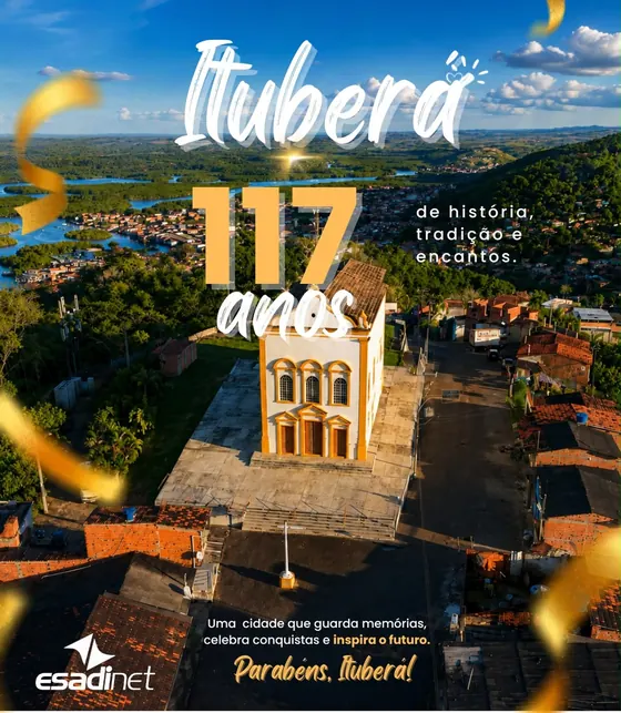 Ituberá, terra de histórias, belezas e de um povo que faz a diferença! 💙✨ Hoje celebramos 117 anos de história, tradição